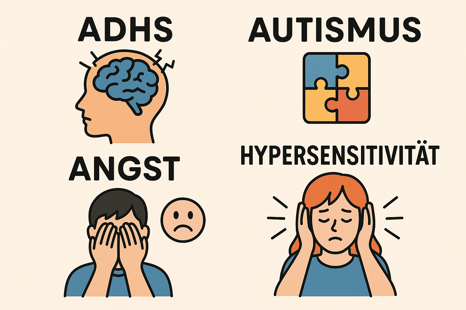 ADHS-Autismus-Angst-Hypersensitivität