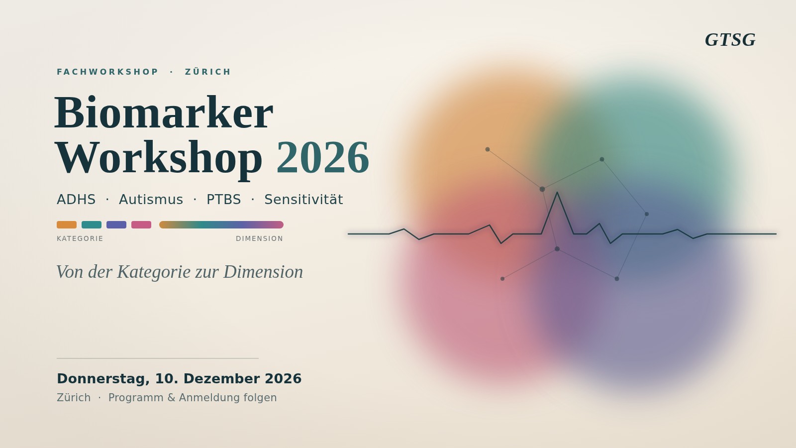 Save the Date: Biomarker Workshop 2026 – ADHS · Autismus · PTBS · Sensitivität